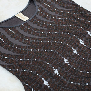 Celestial Shipibo Snake Sleeveless Deep Cut Tank