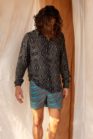 Shipibo Charcoal Long Sleeve Shirt