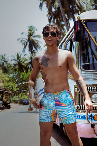 Tropical Tailored Swim Trunks