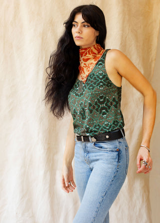 Shipibo Sleeveless V tank