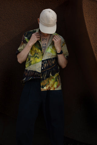 Golden Palm Short Sleeve Camp Collar Shirt