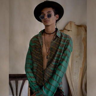 Emerald Snake Long Sleeve Shirt