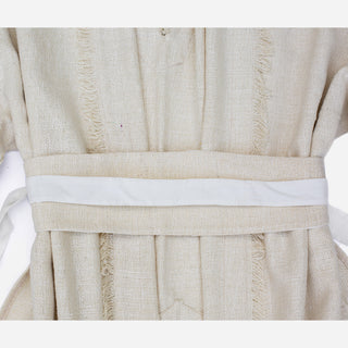 Raw Silk Kimono Cream