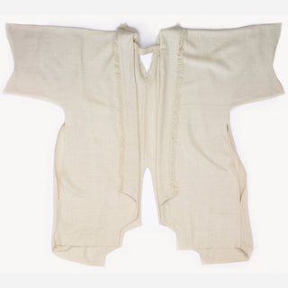 Raw Silk Kimono Cream