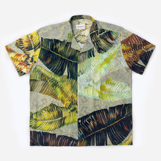 Golden Palm Short Sleeve Camp Collar Shirt