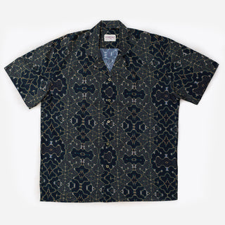 Shipibo Charcoal Short Sleeve Camp Collar Shirt