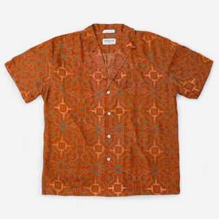 Shipibo Earth Short Sleeve Camp Collar Shirt