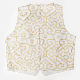 Golden Light Shipibo Linen Vest