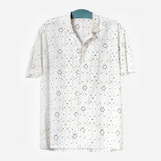 Amazonas White Camp Collar Bowling Shirt